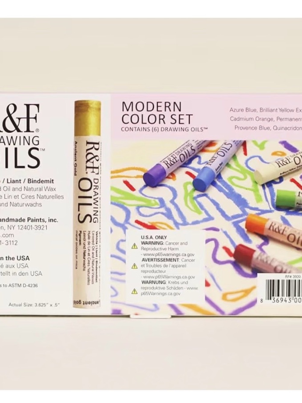 R&F Drawing Oils Modern Color Set of 6 - Multi Color